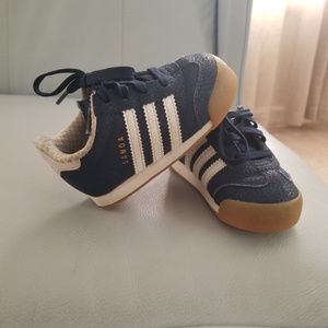Adidas Samoa Toddler Sneakers - Navy and White